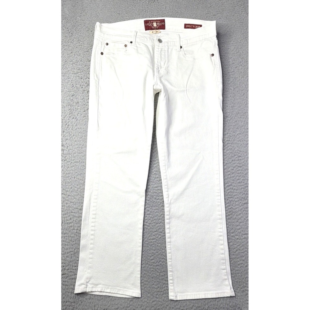 Lucky Brand Jeans Womens Size 8/29 White Sweet N Crop Low Rise Lucky Brand Jeans